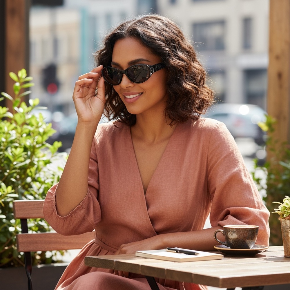 Foster Grant Black Sunglasses